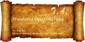 Theobald Apollónia névjegykártya